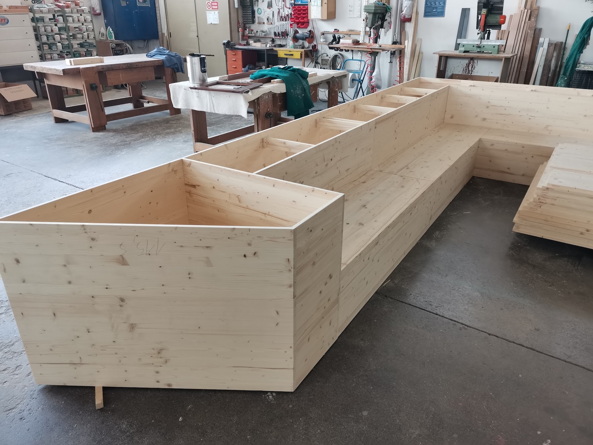 Struttura in legno realizzata nel laboratorio